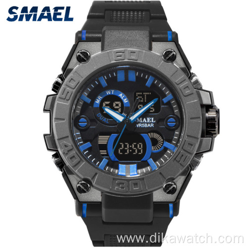 SMAEL Luxury Brand Men Analog Digital Watch